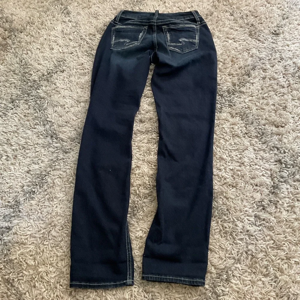 Silver Jeans Co Boyfriend Dark Wash Denim Jeans W25 L29 L27101ECF485